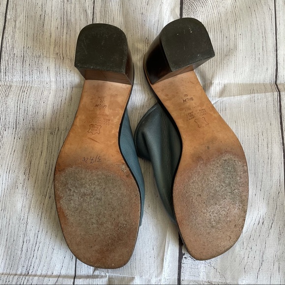 Enzo Angiolini blue and brown mules - Picture 10 of 11
